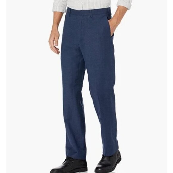 NEW Lands' End Men's Size 31x32 Deep Sea Navy Poly Blend Pants - Picture 1 of 9